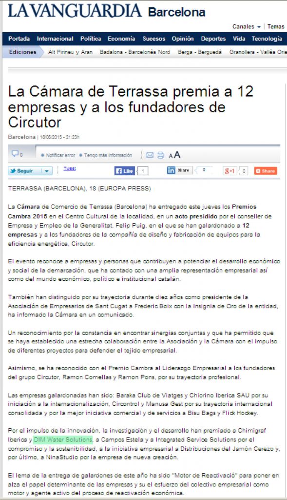 2015 06 18 La Vanguardia